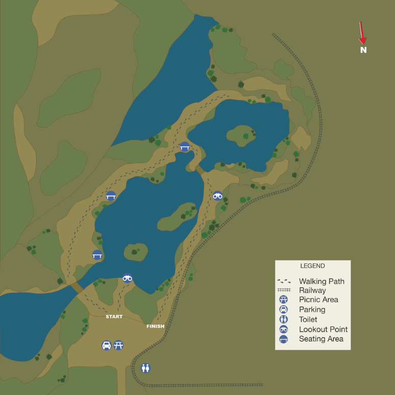 Jabiru Geneebeinga Wetlands Map